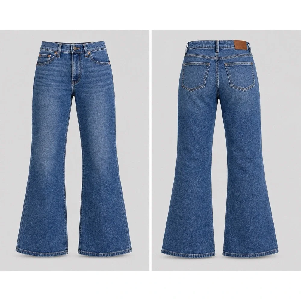 Madewell Jeans Women's 29 T  Cali Demi Boot Comfort Stretch  Casual BOHO Y2K
